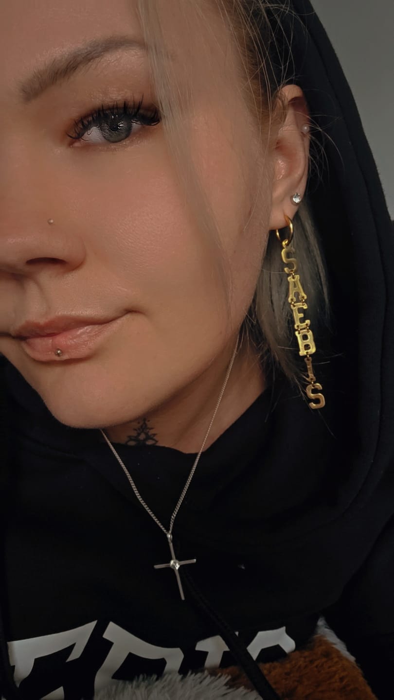 Customer photo review of SAEBIS® Damen Edelstahl Ohrringe