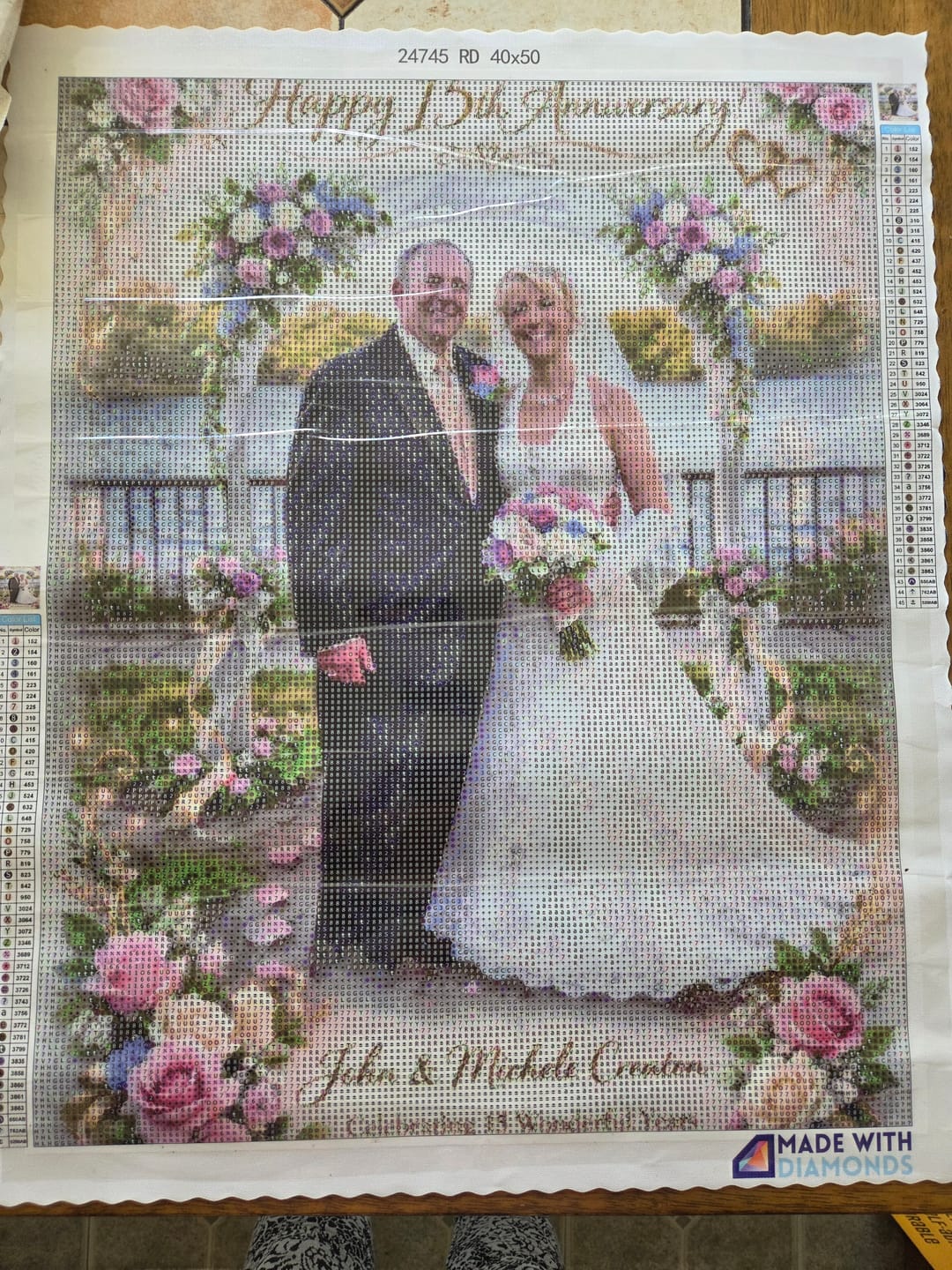 Customer photo review of Custom Diamond Painting Kit