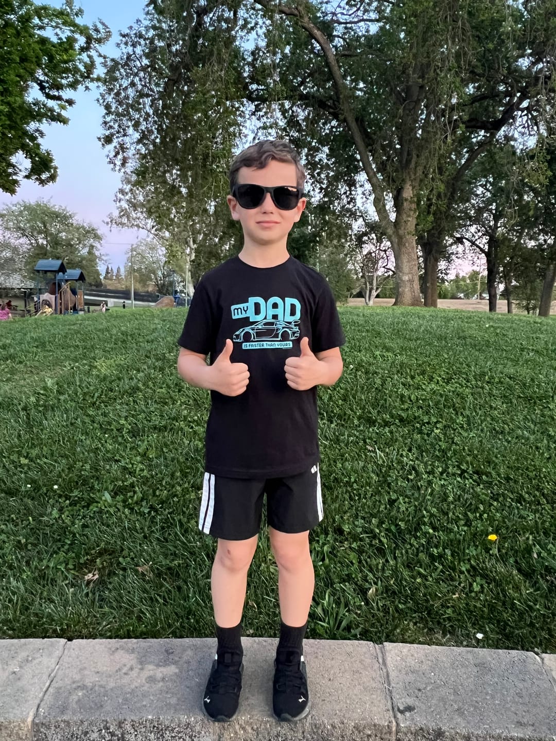 Customer photo review of 80Eighty® Youth FastDad Shirt