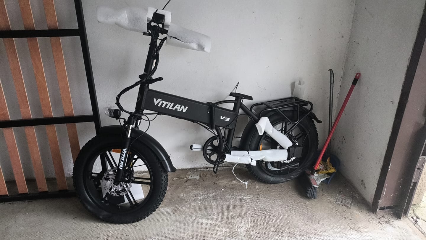 Customer photo review of V3 2.0 Folding Fat Tires Adult All Terrain Electric Bike