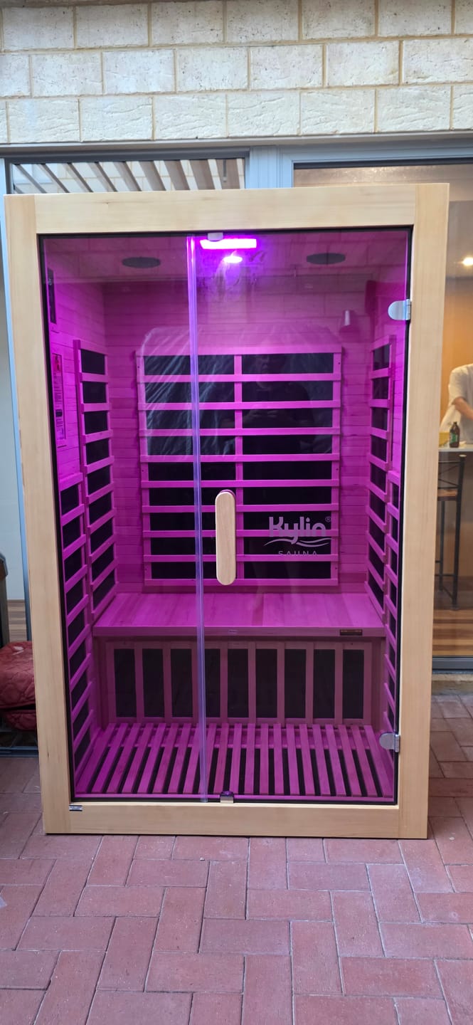 Customer photo review of Kylin Low EMF Carbon Infrared Sauna Room 2 Person H6203 (Floor Heater included)