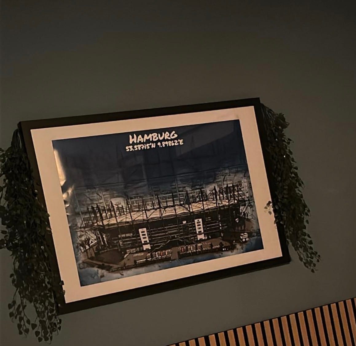 Customer photo review of Stadion Poster Hamburg Art Print