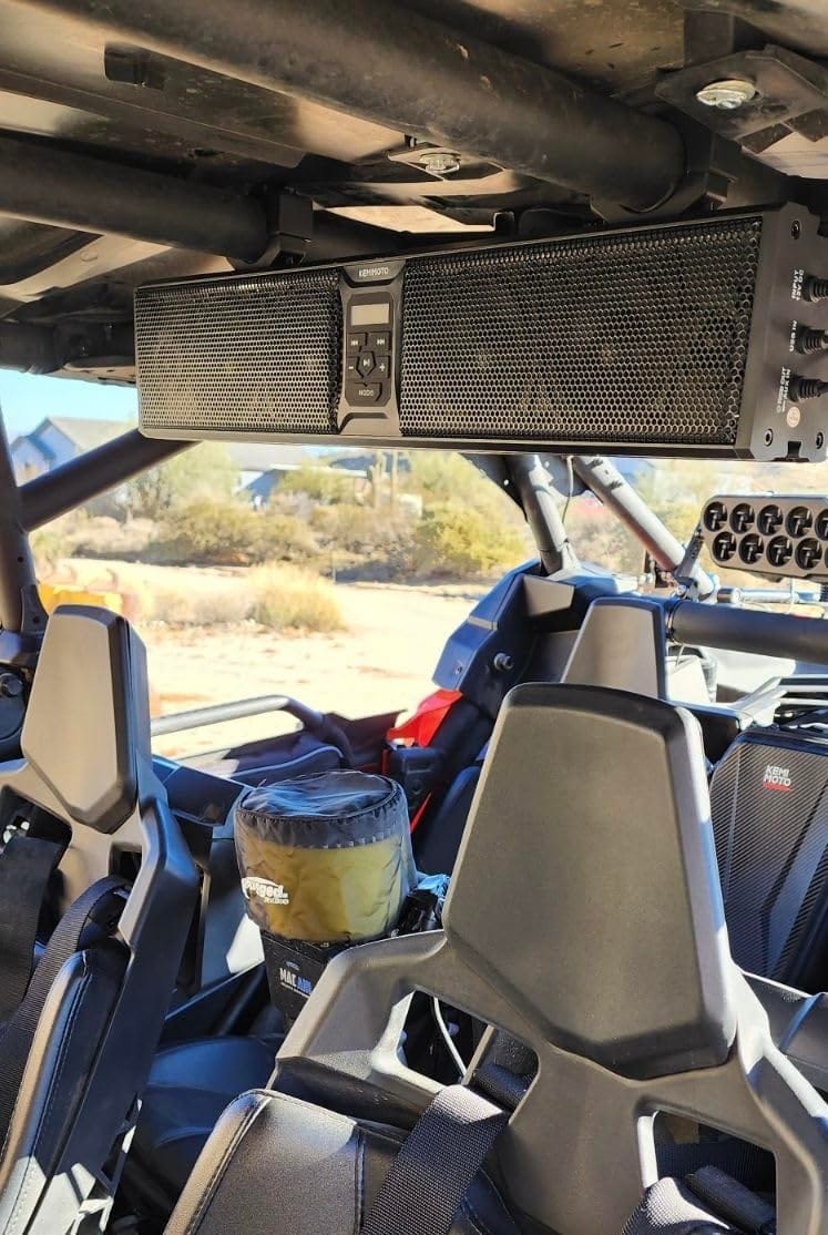 Customer photo review of UTV Sound Bar RGB 25'' Bluetooth Multicolor Lights 500W Amplifier 1.25''-2'' Roll Bar