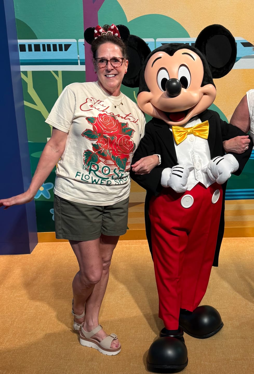 Customer photo review of Belle's Enchanted Rose Flower Shop Shirt