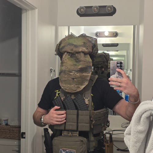 Customer photo review of Predator Ghillie SPECTRALFLAGE HELMET COVER