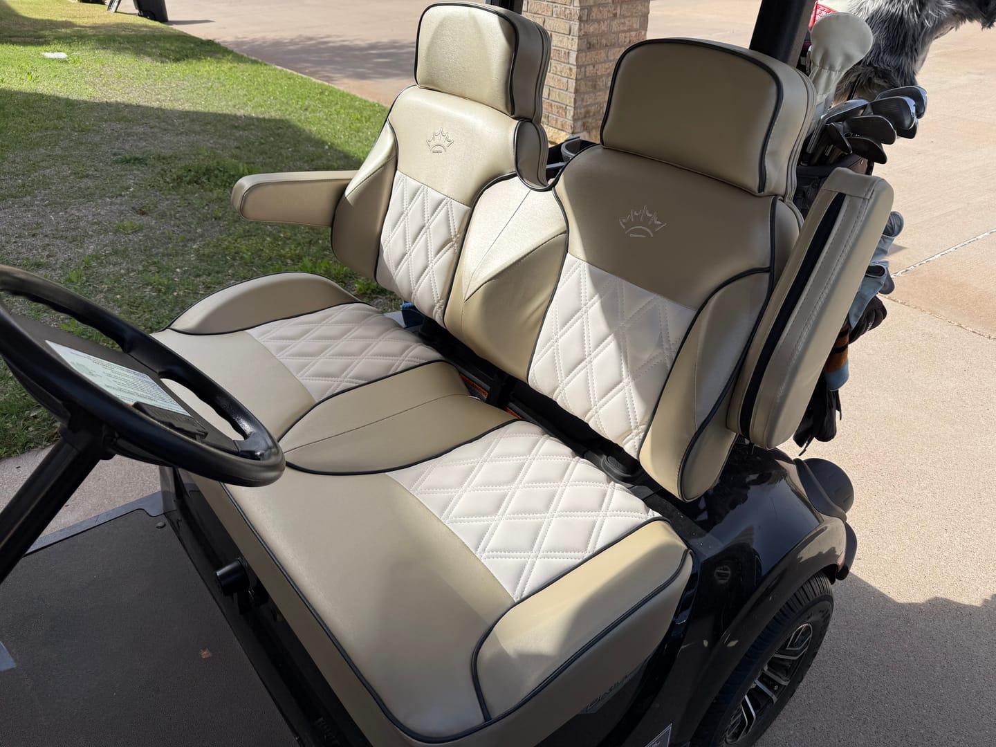 Customer photo review of Suite Seats Villager Touring Edition - Custom Golf Cart Seat Cushions - YAMAHA