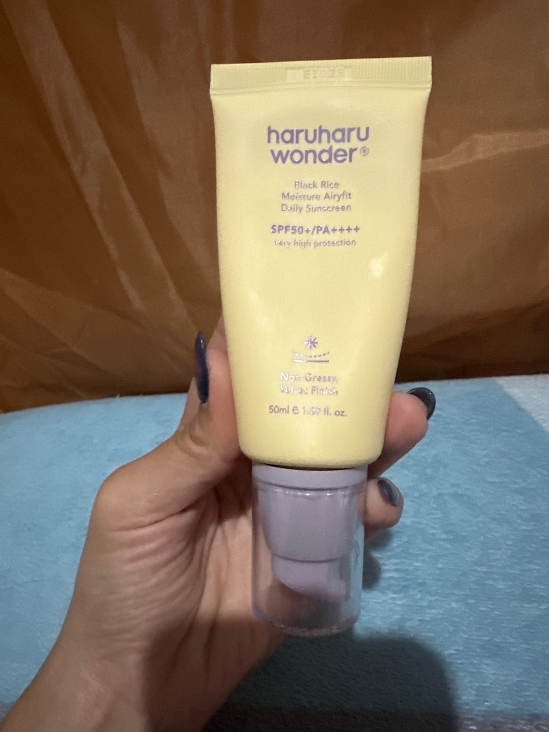 Customer photo review of Black Rice Moisture Airyfit Sunscreen