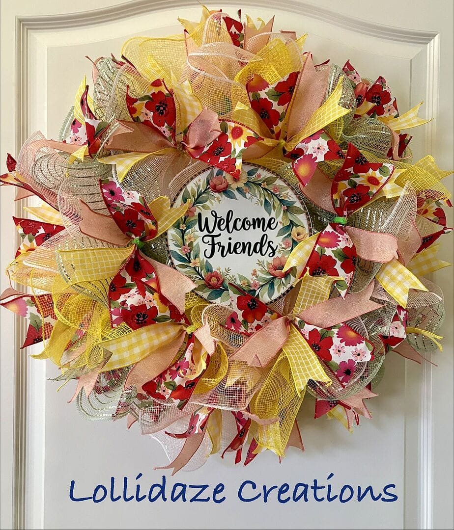 Customer photo review of 14 Inch Flat Wreath Wire Frames - Bundle of 6pcs