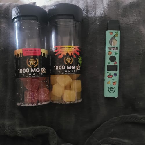 Customer photo review of Gold Spectrum 1000mg D9 Gummies