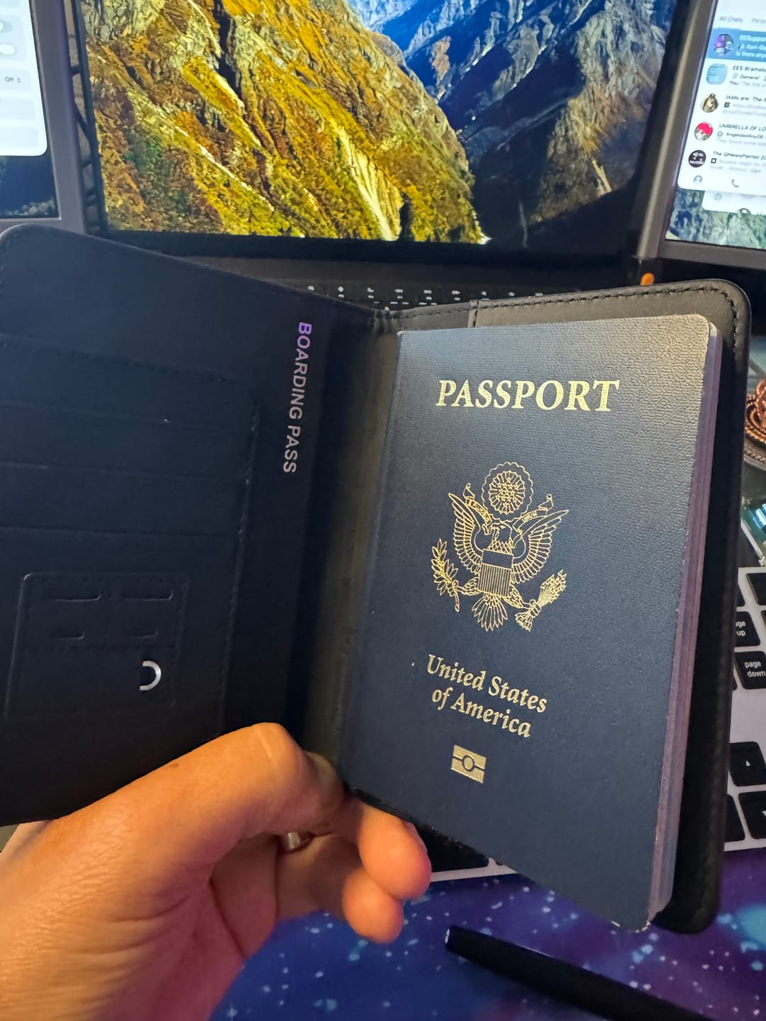 Customer photo review of Trackable Passport Cover