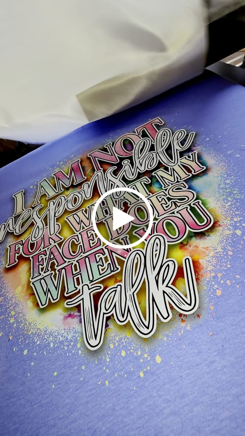 Customer video review of Custom DTF Transfers - We Print, You Press!