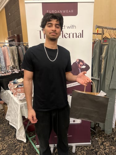 Customer photo review of Emirati Thobe Embroidered - Black