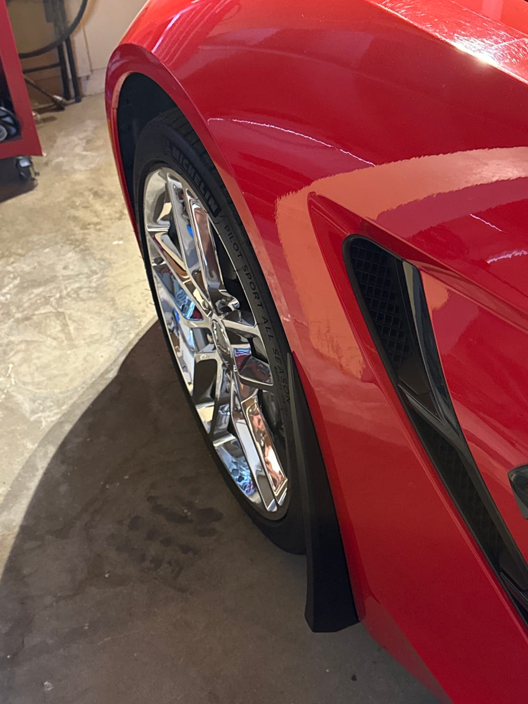 Customer photo review of Corvette C7 Extended Front & Rear Splash Guards