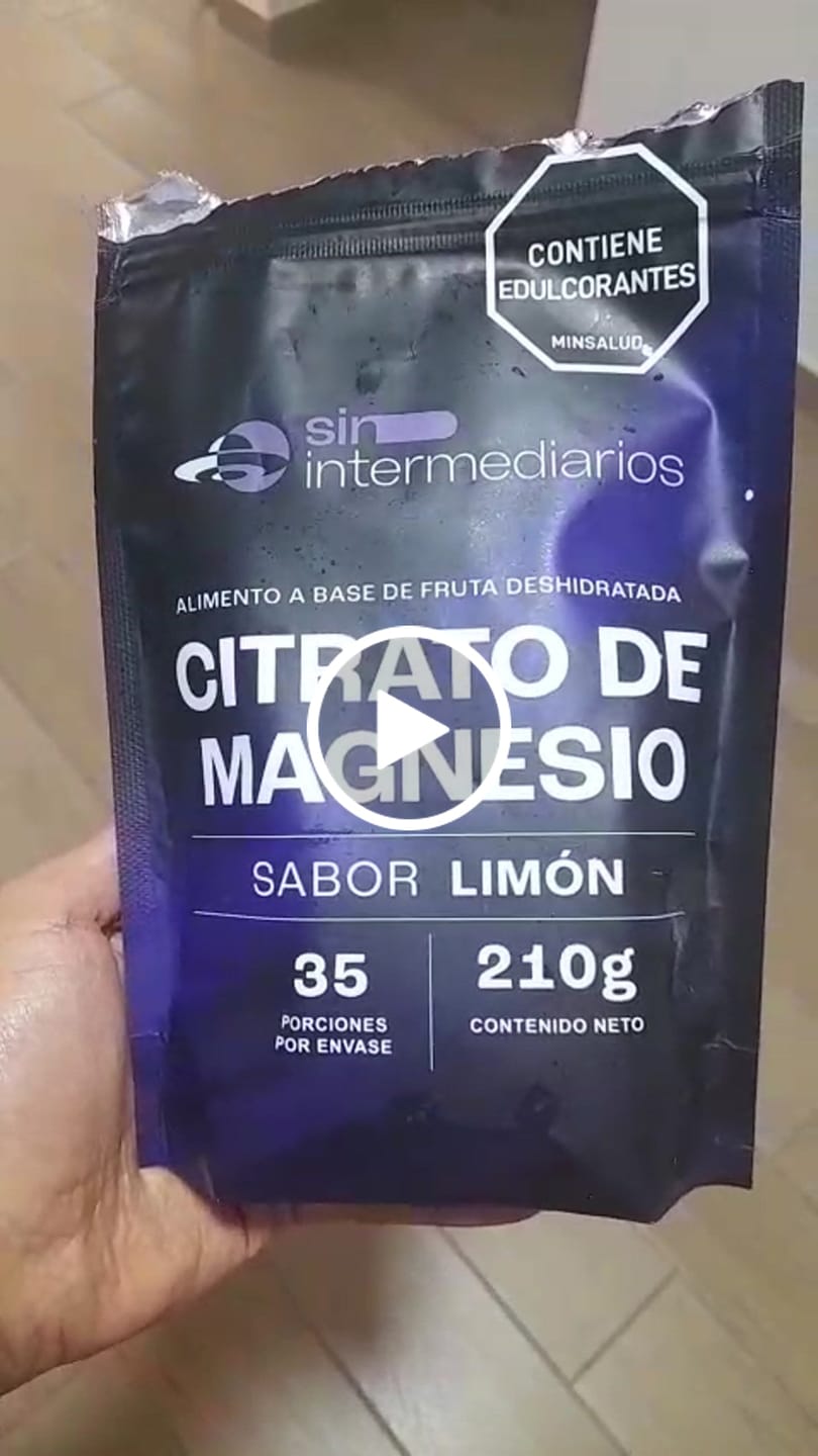 Customer video review of Citrato de Magnesio - Sabor Limón