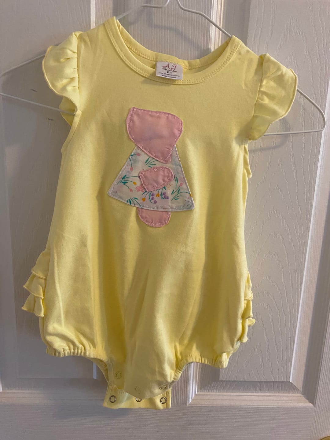 Customer photo review of Girls Ruffle Bum Bubbles