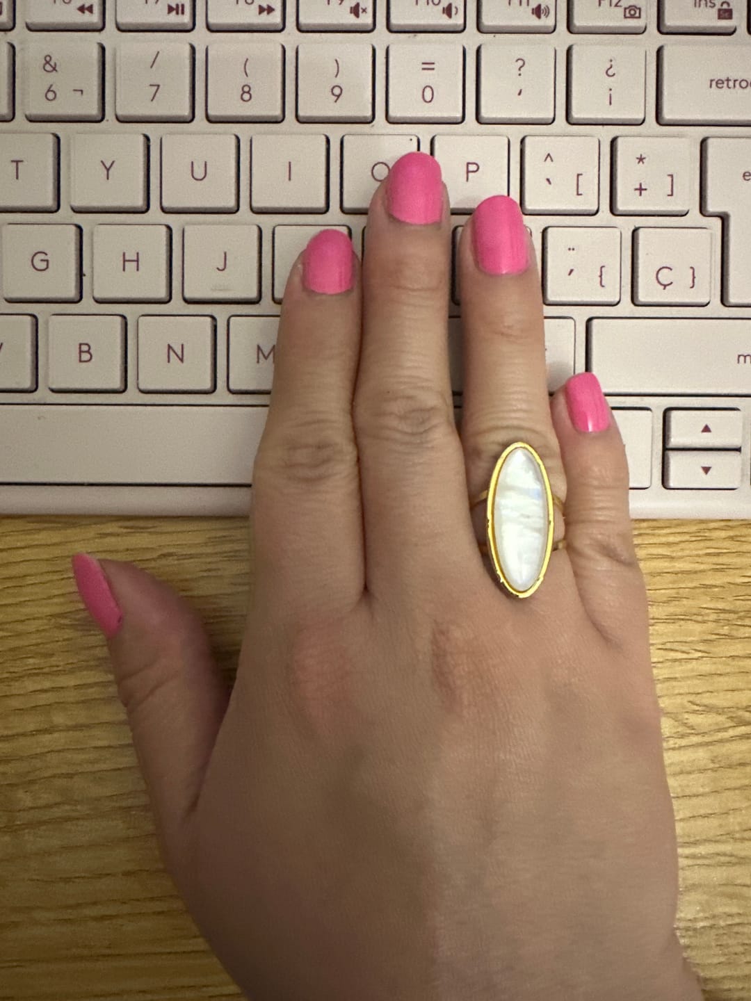 Customer photo review of Anillo Ajustable Gema