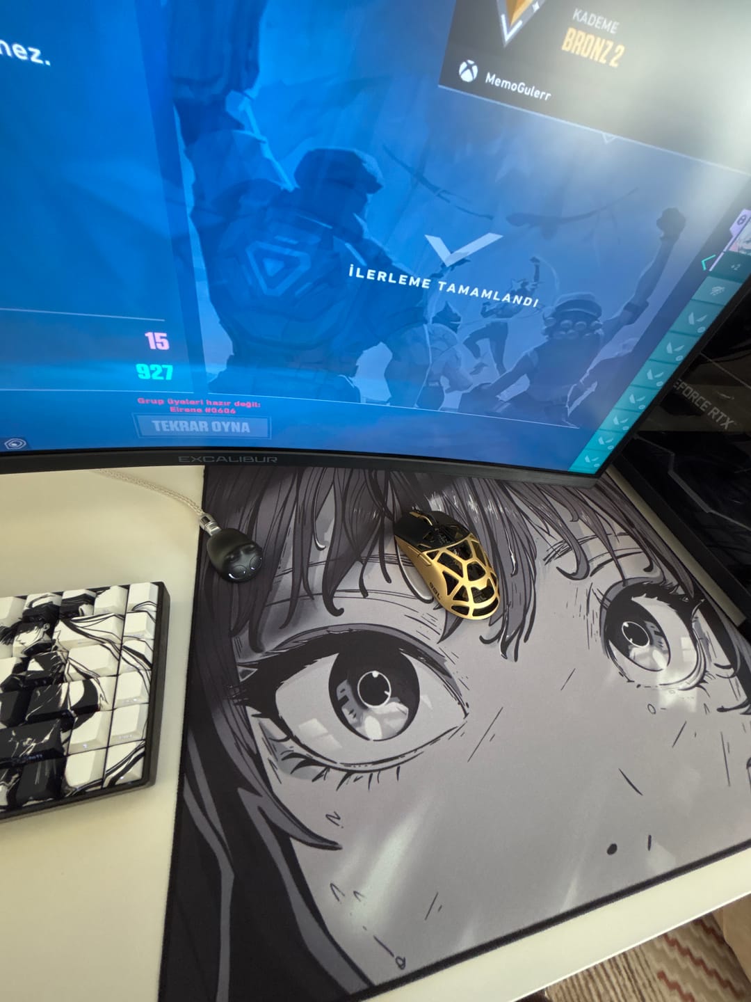 Customer photo review of Wraith Ace Series [Glimpse] Limited Edition Poron Mousepad