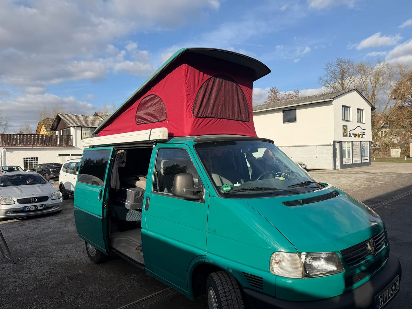 Customer photo review of VW T4 EuroVan Weekender Pop-Top Roof Canvas - Weather-Resistant 3-Window Replacement for SWB