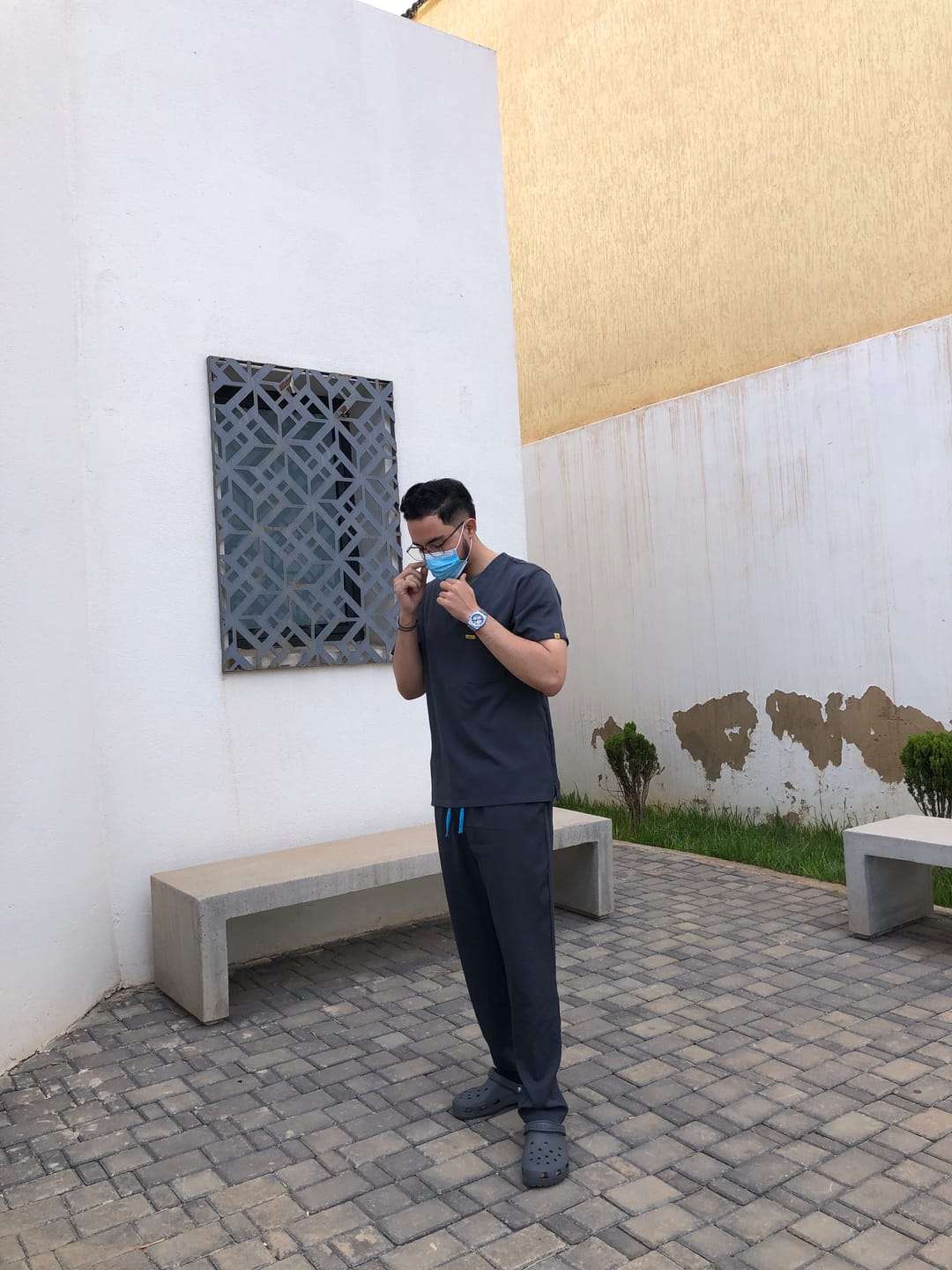 Customer photo review of Pyjama de Bloc Col V Stretch - Homme