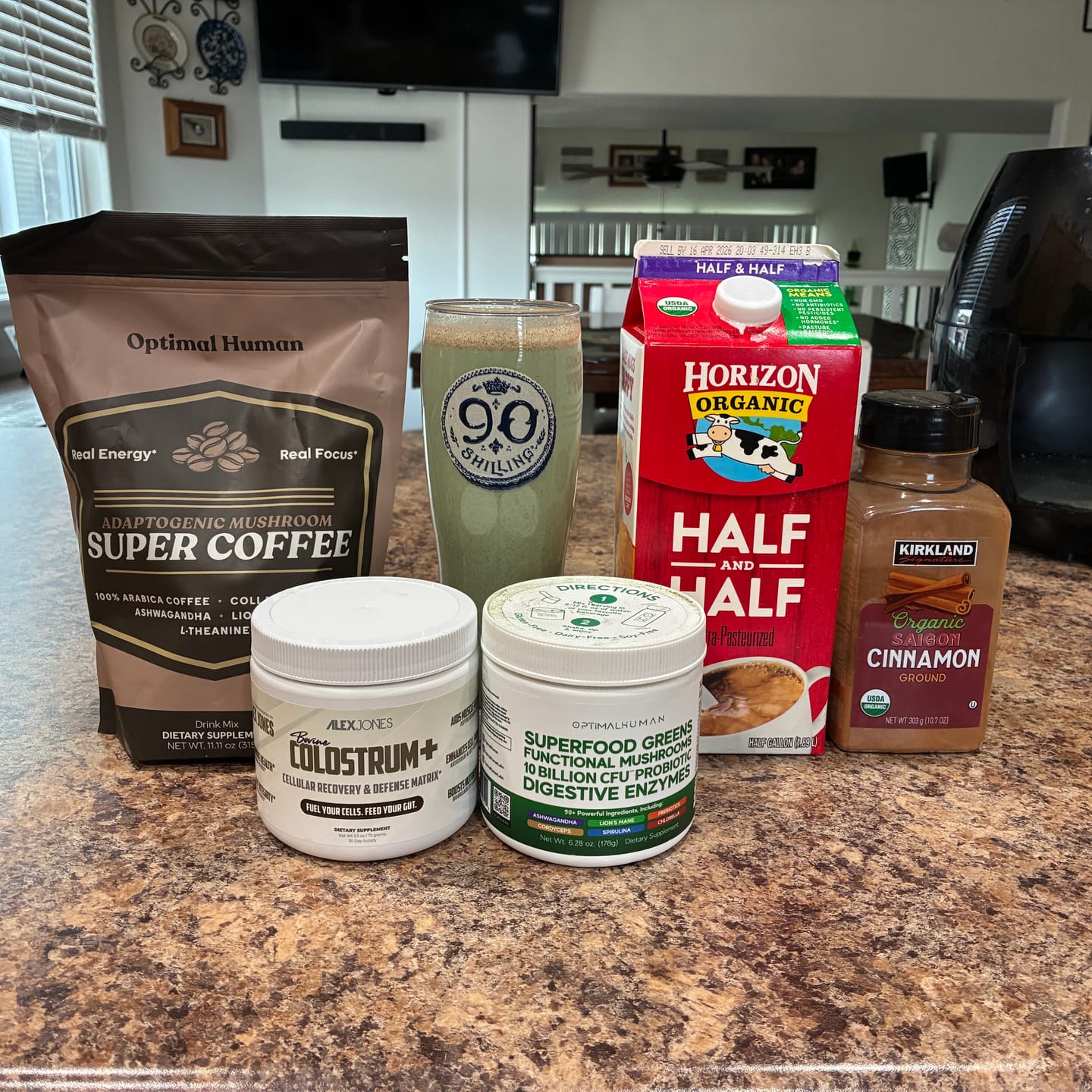 Customer photo review of Optimal Human Adaptogenic Mushroom Super Coffee