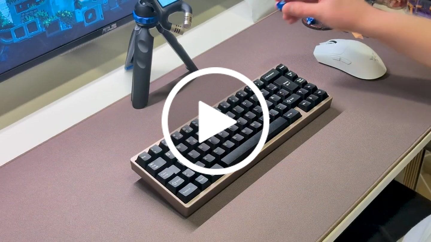 Customer video review of KEYGEEK ROXY LINEAR SWITCH FACTORY LUBED (10 PCS)