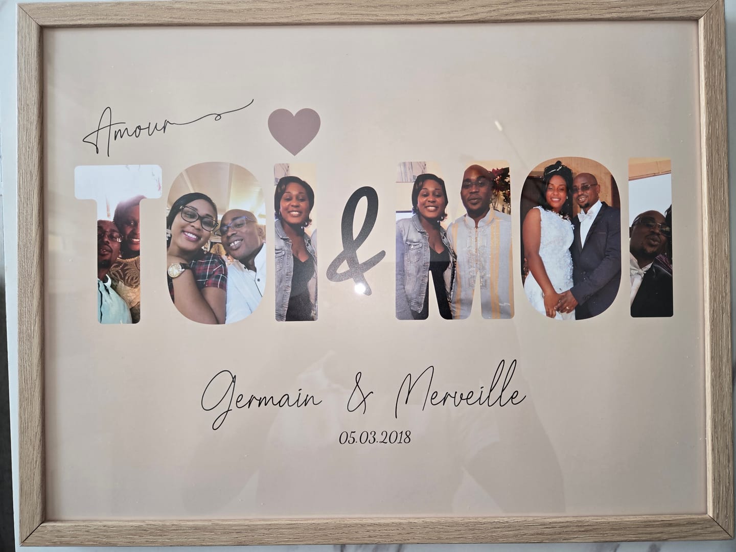 Customer photo review of Toi & Moi -  Affiche Personnalisée