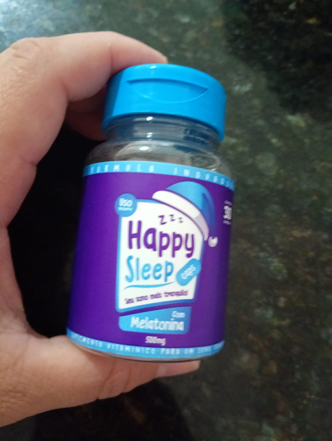 Customer photo review of Melatonina Happy Sleep 2 Potes