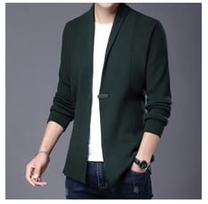 Customer photo review of Solid Color Thin Knit Cardigan