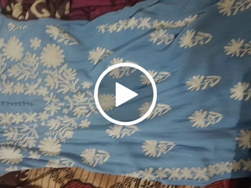 Customer video review of Mysa Ice Blue Rayon Kurta Pant set