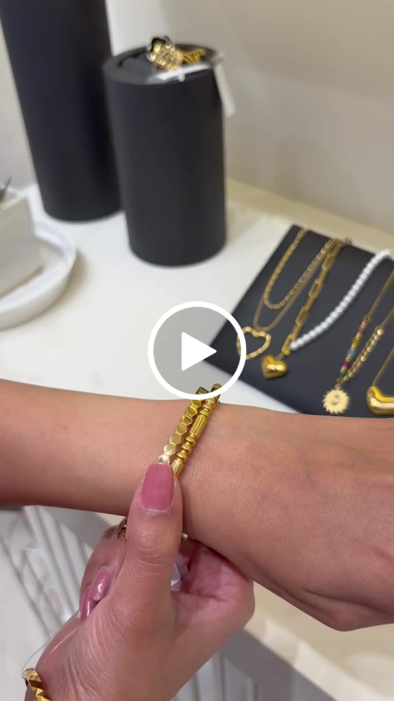 Customer video review of Modern Mosaic Bangle Bracelet