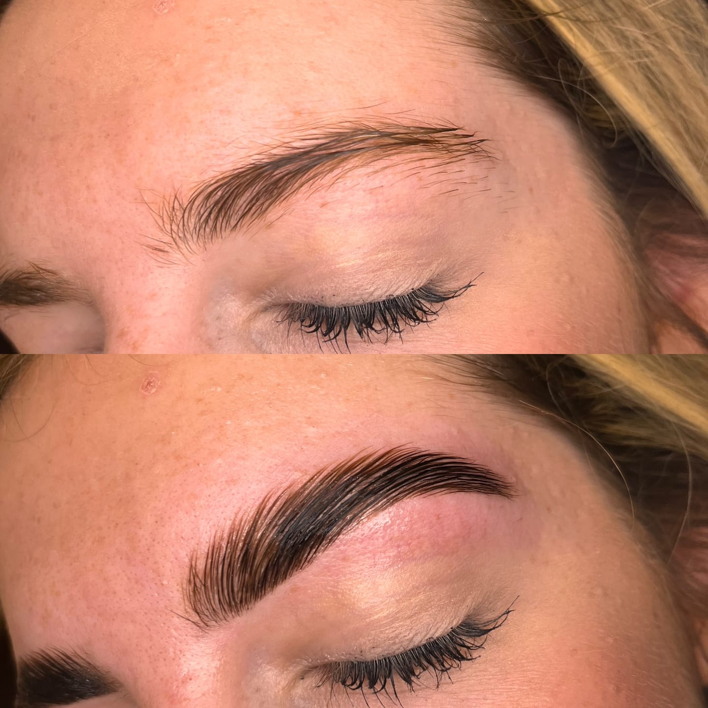 Customer photo review of Cysteamine Brow & Lash Lamination Kit - 1,2 & 3 Steps - 3 x 15ml Tubes
