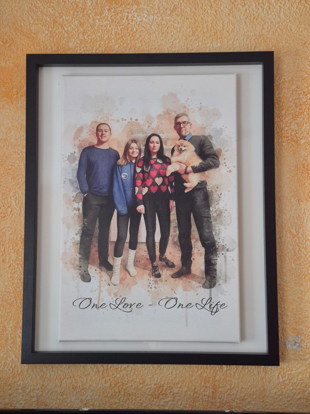 Customer photo review of Familien-Poster im Aquarell-Stil | personalisierbar
