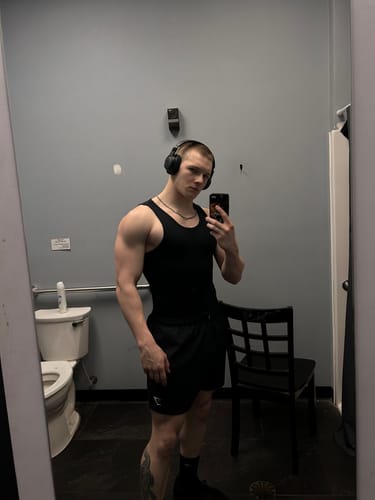 Customer photo review of Premium Ultra-Soft Cotton Fitted Tank 3 Pack