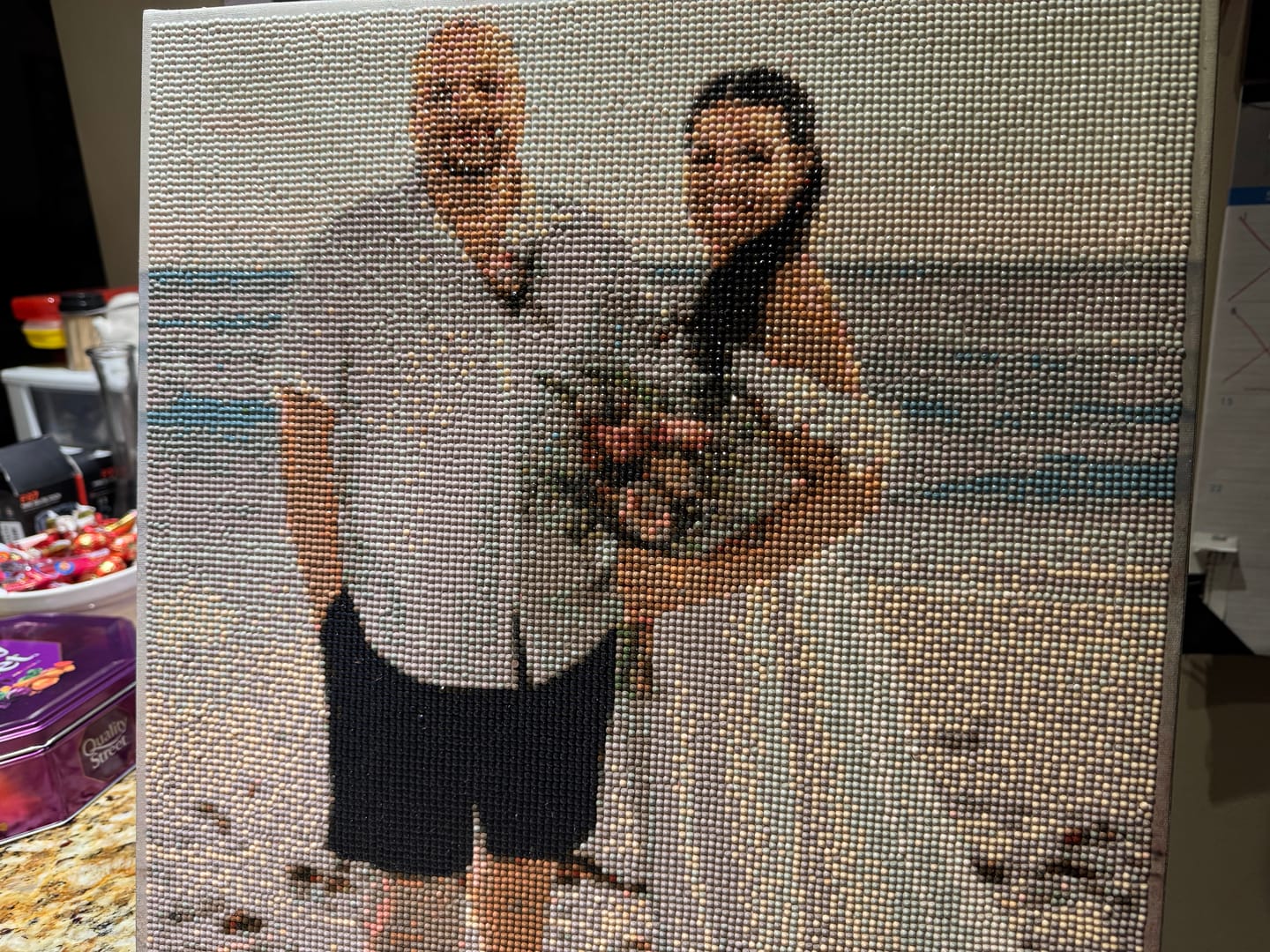 Customer photo review of Worlds Best Customized Diamond Painting Kit