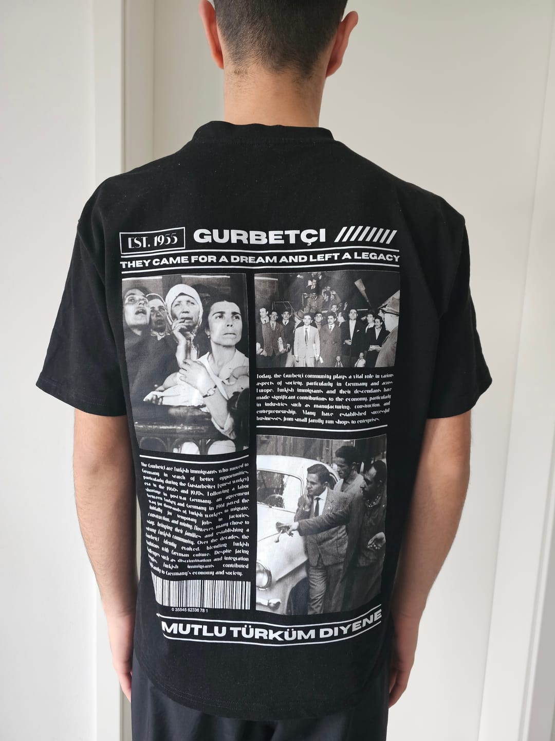 Customer photo review of Gurbetçi - Oversized Shirt Backprint