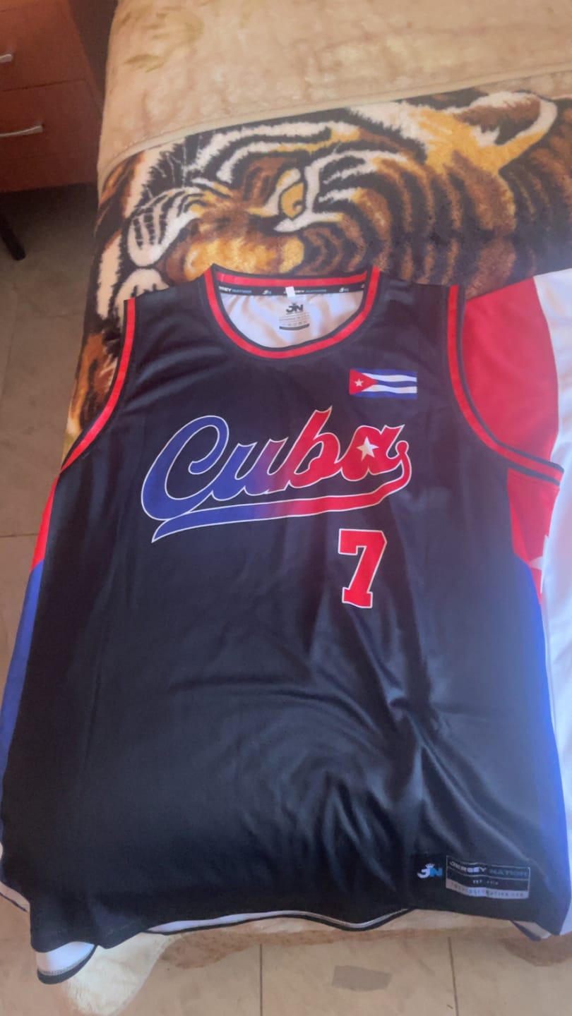 Customer photo review of Cuba Heritage Custom Basketball Jersey