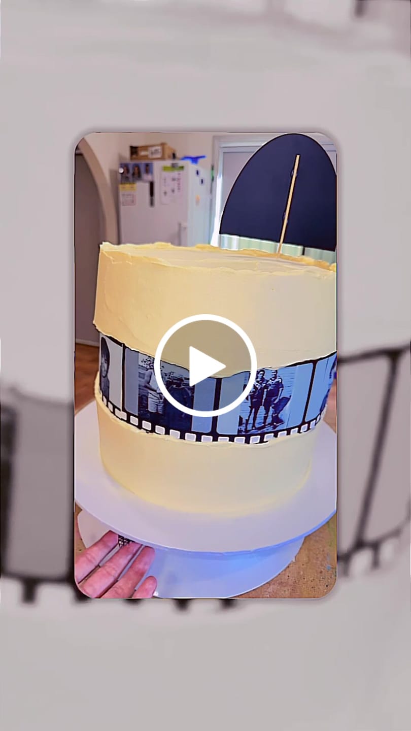 Customer video review of Film Reel - Custom Edible Icing Image