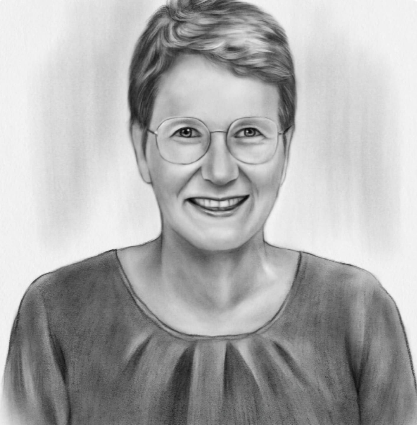 Customer photo review of Portrait Zeichnen Lassen vom Foto - Zeichnung in Bleistift oder Farbe nach Vorlage