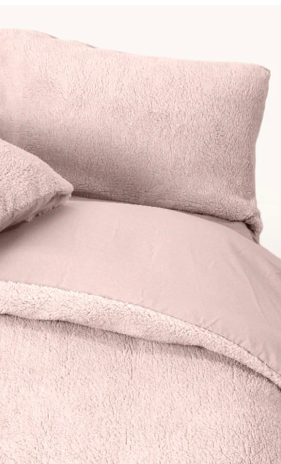 Customer photo review of Dekbedovertrek set Teddy™ Blush Pink