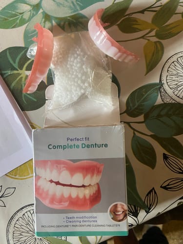 Customer photo review of 🦷  Fit Full Functional DenturesMake you more confident-Made in the USA & FDA-Certified