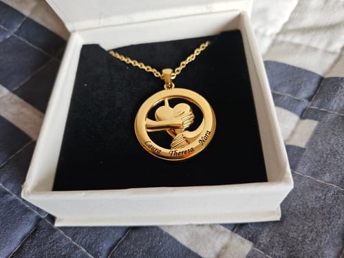 Customer photo review of Eternal Embrace Necklace