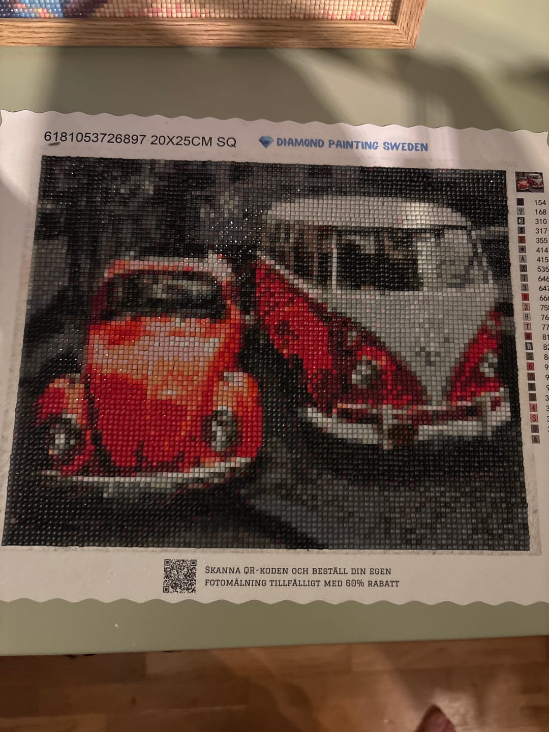 Customer photo review of Eget Foto Diamond Painting