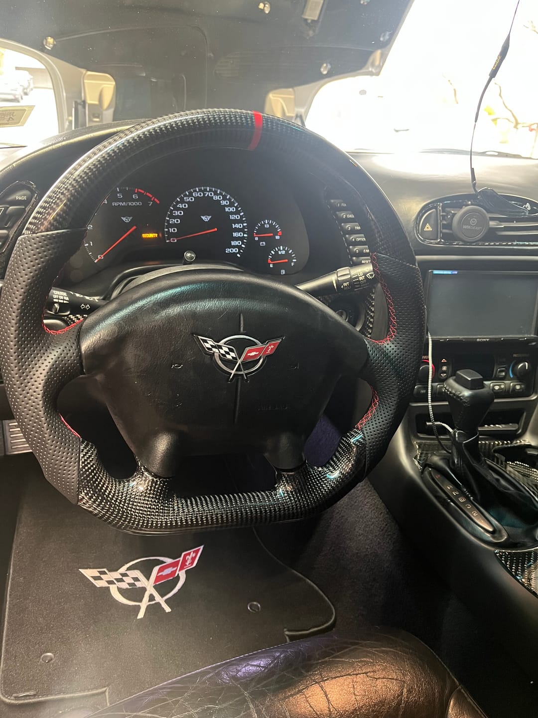 Customer photo review of Genuine Carbon Fiber Steering Wheel For C5 Corvette 1997-2004