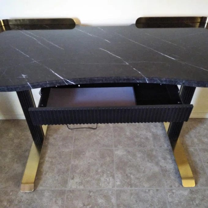 Customer photo review of Estand Electric Adjustable Standing Desk & Fluted Desk with Drawers