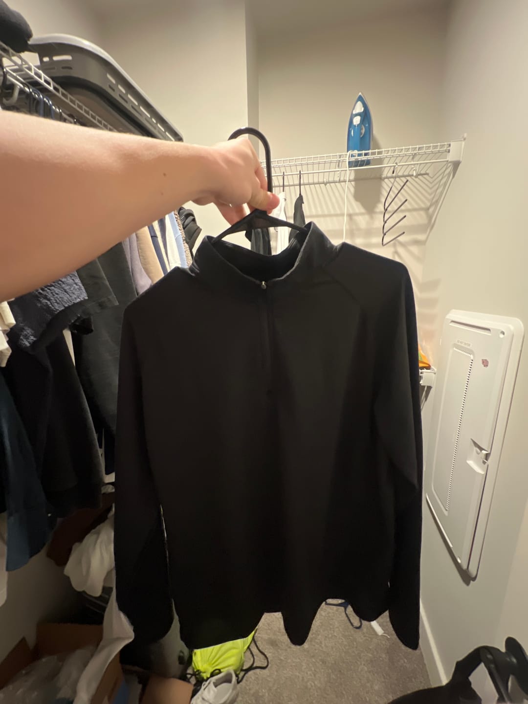 Customer photo review of Fitted Performance Quarter Zip