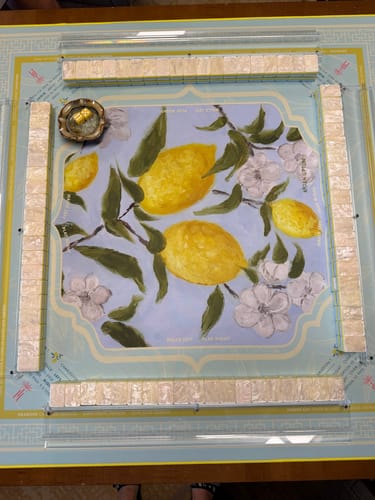 Customer photo review of Sunwashed Citrus Tiles