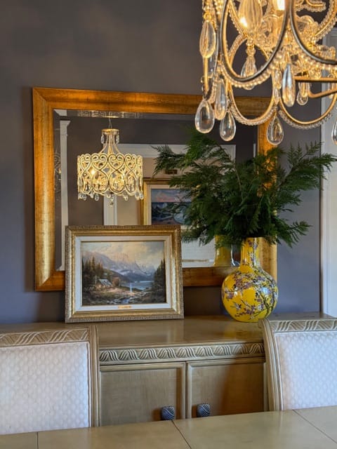 Customer photo review of French Antique 5-Light Crystal Accents Drum Chandelier
