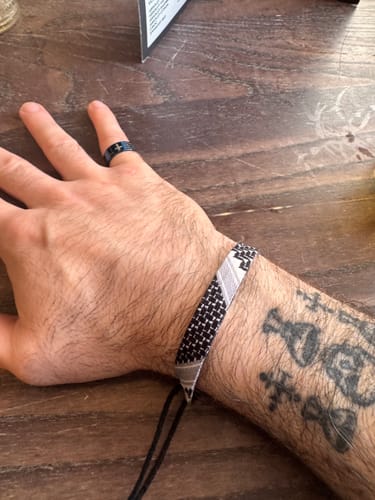 Customer photo review of Stop The Violence Bracelet