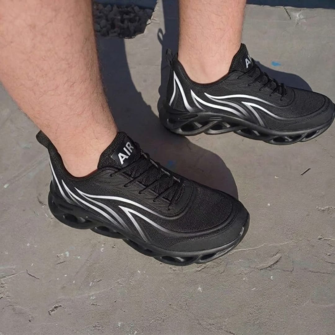 Customer photo review of Men’s Comfort Cushion Trainers - Black