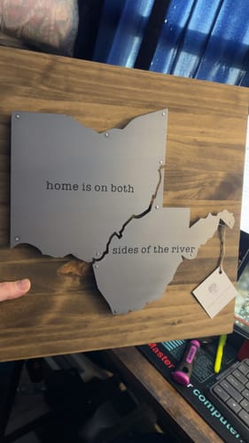 Customer photo review of West Virginia Ohio Both sides of the river